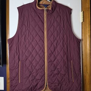 Men's L Quilted Vest Daniel Cremieux Preppy Classic Outdoor Layering